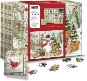 excess snipe Snowman Advent Calendar - Puzzle (2237003) LANG Woodland 