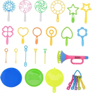 Family Gatherings and Celebrations 29pcs Bubble Making Stick for Boys and Girls with Handheld Design and amass wintry Tray for 