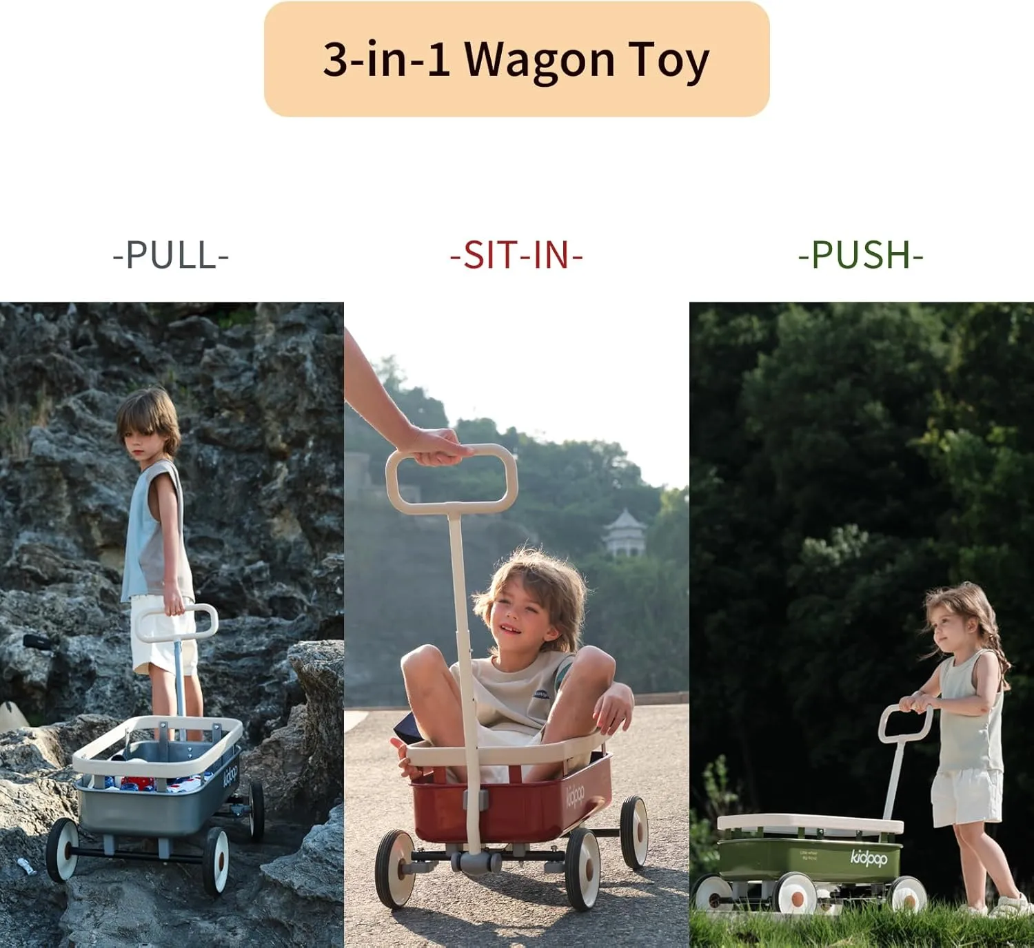 fearsome endocrine pharmacy sovereign Africa Max Weight 33 lbs (White) PULA-Wild 3-in-1 Kids' Pull-Along Wagon Toddlers Push Walker for 2.5-8, Removable Wooden Cover and Adjustable Handlebar, Birthday Gifts 