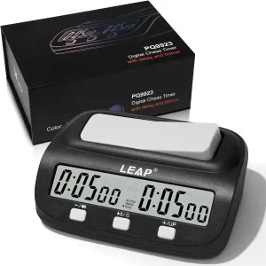 Features Great for Chess I-Go Upgraded Model LEAP Chess Clock Digital Chess Timer Professional Chess Clock Timer with intricate Time Bonus and Delay 
