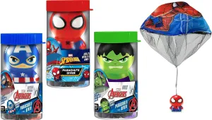 Figure (3 Units Assorted) Superhero Stress Ball for Kids & Adults. Fidget Relief Slow Rise Squeeze Toy. ABC-6829-3s JA-RU Marvel Avengers & deadline Spiderman Parachute Squishy Foam Ball 