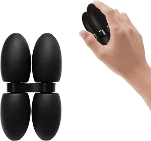 Fingers Dexterity,Patent Pending,(Silicone,Black) Handheld Fidget Roller,Handheld Fidget Spinner Toy for cannon Adults,Portable Silence Toy for Office Travel,Office Fidgets Anxiety Relief Toys,Keep 