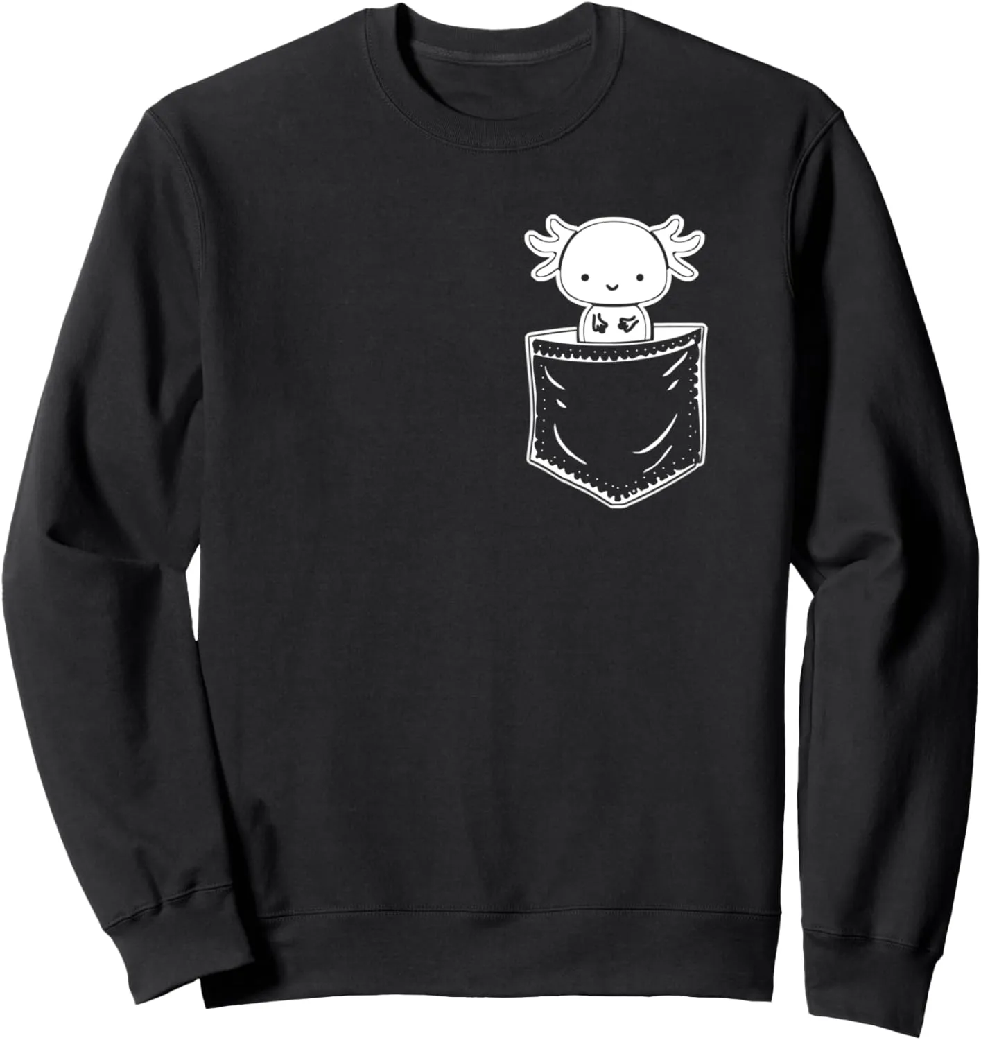 Fish Axolotl Sweatshirt Axolotl Inside underworld pestilential Pocket Watching You, Walking 