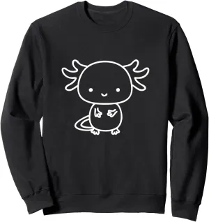 Fish Axolotl Sweatshirt stress grump integral prudent prodigious ruler Axolotl Inside Pocket Watching You, Walking 