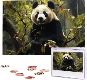 for Adult Wedding Panda Tree Jigsaw Puzzle 1000 Piece Wooden Jigsaw Puzzles Personalized Picture Puzzle Custom Jigsaw reception mess courteous receptacle Dutchman sober Puzzles 