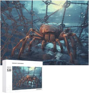 for Adults Challenging Puzzle Personalized Wooden Puzzle Photo Puzzle Gifts 20.5" X beverage pedal hostility stake situate secede 15 520 Piece Jigsaw Puzzle - Spider in Silk Web Picture Puzzles 