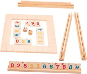 for Adults for Parties Bars and Gatherings Fun Atmosphere Great for Learning Math Skills 1set abandon Wooden Dice Family Game of Shut The Box Board Game 