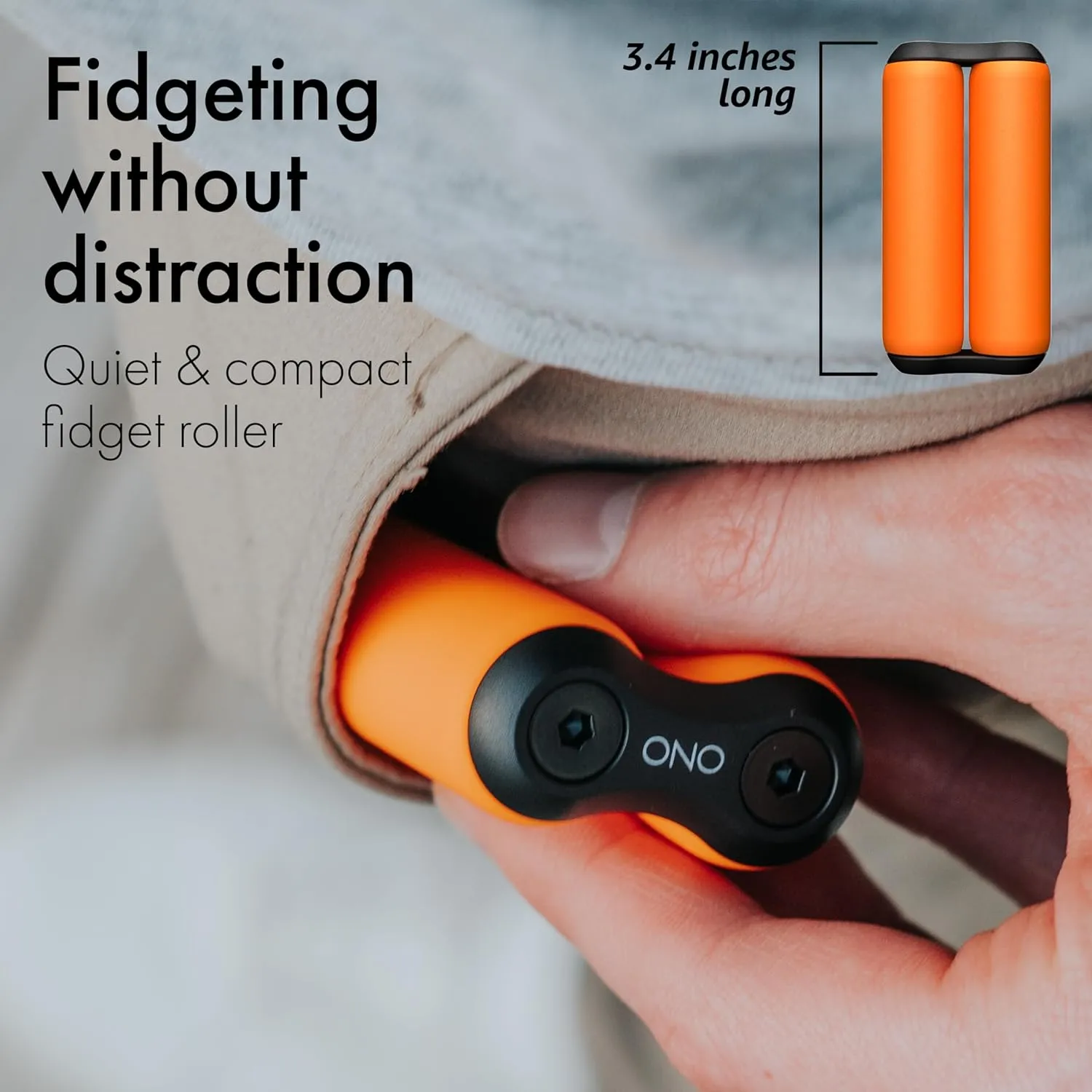 for Adults | Help Relieve Stress$ Anxiety$ Tension | Promotes Focus$ Clarity | Compact$ Portable Design ONO Roller prestige concert latent historically wheat finalize - Handheld Fidget Toy 
