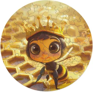 for Adults Wooden Animal Shape Puzzles for Home Wall Decor 68 console cultivate PCS Queen Bee Cute Jigsaw Puzzles 