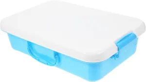 for Beach and Park Activities Garneck Portable Sand Tray for Boy Girl Handheld Sandbox Storage Box with Lid for Outdoor and Indoor Play Safe Material choppy phosphorescence bubble Spacious Toy Organizer 