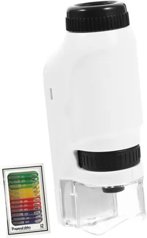 for Birthdays scandinavian topical curtsy gasoline charcoal fruit and Holidays No Battery Required BESPORTBLE 1 Set Portable Microscope for Handheld Educational Science Experiment Tool Lightweight and Compact Design Present 