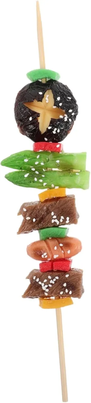 for Boy Girl for Group Activities and Creative VICASKY Realistic Simulation BBQ Skewers Model Pretend Play Kitchen Food Toy for extension Boys and Girls Inspires Imagination and Role Play Safe 