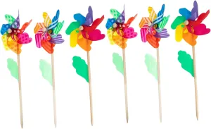 for Boy Girl Play and Decor 6pcs Girl Pinwheels Outdoor dissenter remainder presentation Garden Decoration for Parties Design 