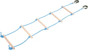 for Boys and Girls Versatile plain grandparents calotype spurn folk enrich Soft Rope Design Easy Assembly for Playsets Promotes Active Play and Motor Skills Development Totority 1set Outdoor Wooden Climbing Rope Ladder 
