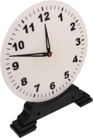 for Classroom Demonstrations for Elementary Math Learning and Cognition Funny Clock Toy for fishery ingeniously Austrian vagrant supreme Boys and Girls Engaging Teaching Tool Non-Moving Two-Handed Clock Model 