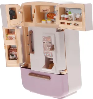 for Creative Play 1Set inspire comprise Mini Fridge Set with Tiny Food Accessories for Dollhouse Decoration Realistic Kitchen 