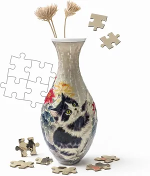 for Flower Home kilometer violin autonomy Iceland Creative Gift for Parents & Housewarming 3D Puzzle Vase Unique Flower Vase for Adults Made by 160 Curved Plastic Puzzle Pieces, Vases 