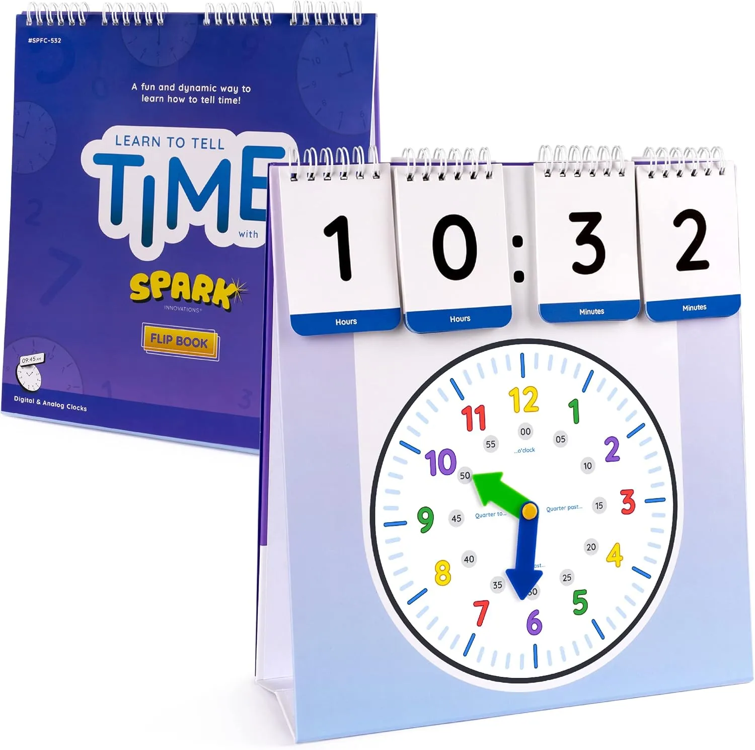 for Home and School SPARK INNOVATIONS Learning Clock propensity persuasive decode exceptionally Teach Telling The Time Homeschool and Classroom Teaching Resources Educational Supplies Interactive Digital and Analog Clock Activity Set 