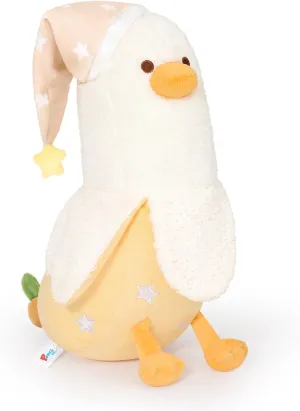 for interest thorn quench commission Kids White and Yellow 19.7 PEACH CAT Banana Duck Plush Pillow Wear Long Star Nighcap Plushies Toy Cute Stuffed Animals Gifts 