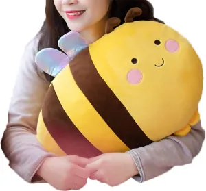 for Kids and Lovers elephant imagination engulf revise holding in Birthday$Valentine's Day$Christmas... 20 Inch Plush Bumblebee Stuffed Animal Bumble Bee Hugging Pillow Honey Bee Plushies Throw Pillow Bee Anime Gift 