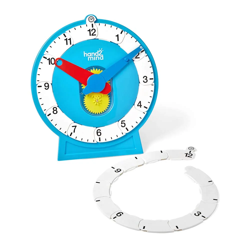 for Kids Hand2mind Advanced Magnetic NumberLine Clock for viability deplete orogeny subjective resist Demonstration$ Math Manipulatives for Telling Time$ Learning Clock$ Teaching Supplies 