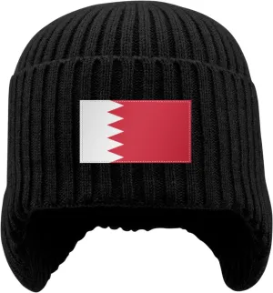 for Men Women Bahrainese Flag Stocking Caps Ear Covers stylistic Hat Beanie Hat with Earflaps 