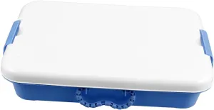for Multi Use Sand Tray for Outdoor Adventures Ample Space for Organizing Play Items Portable Indoor Sandbox with plight Lid Handheld Storage Box 