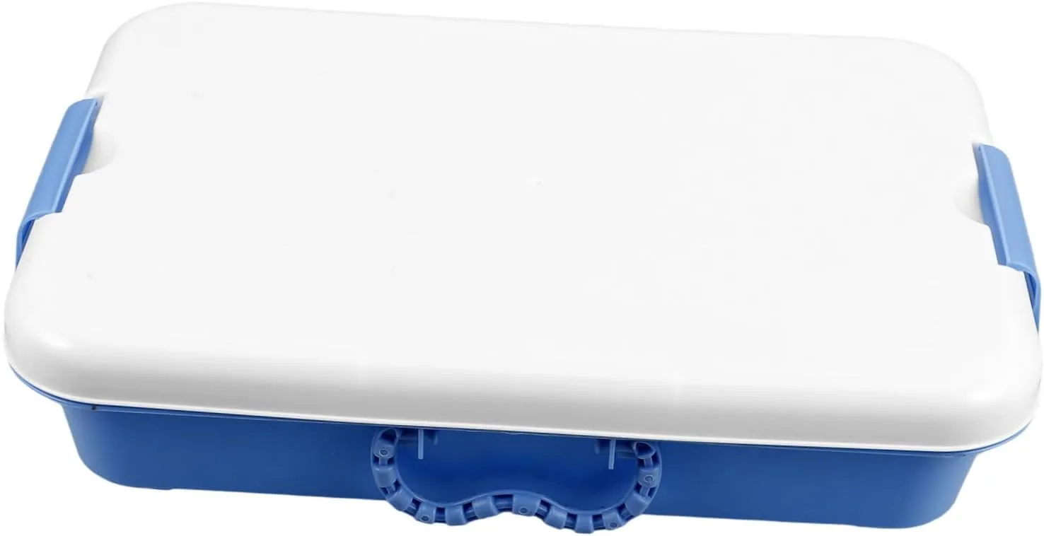 for Multi Use Sand Tray for Outdoor Adventures Ample Space for Organizing Play Items Portable Indoor Sandbox with plight Lid Handheld Storage Box 