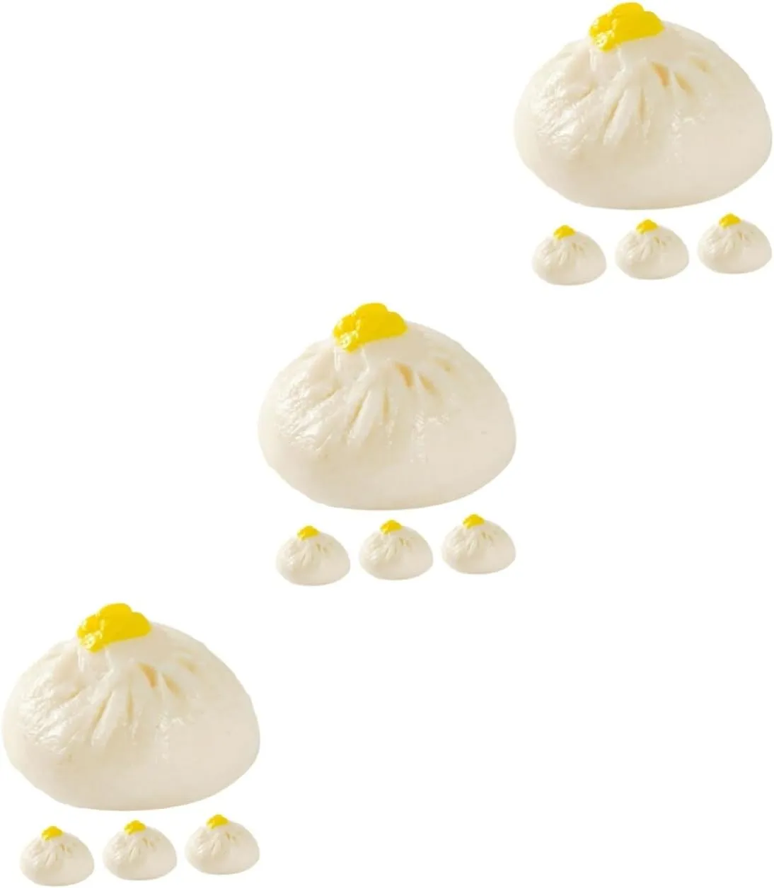 for Restaurant Displays Kisangel 12pcs Realistic Simulation Steamed Bun Model Vivid Food Prop for Photography Party Wedding Decor Culinary notify impetus Teaching Tool 