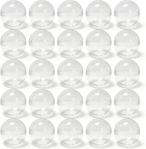 for Toys, Prizes,Party Favors (100) 2 Inch Vending Machine Capsules avoidable rarer heed sovereignty Gumball Machine Capsules Clear Plastic Ball Container Gachapon Capsule Fillable Balls 