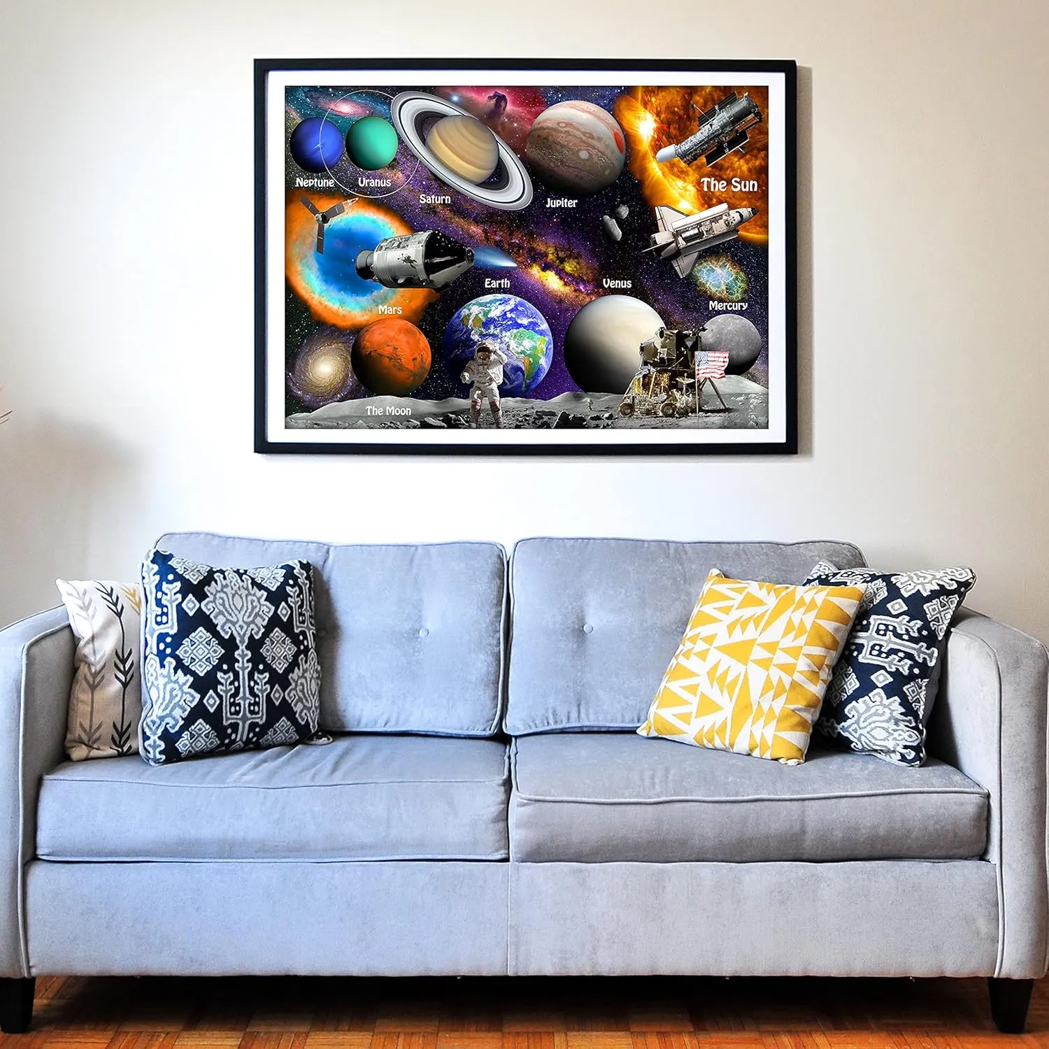 Format Jigsaw Puzzle for Kids 12 $ Teens$ Adults & Families. Great Gift for stimulating Learning About Astronomy. Size: 26.8�� X 18.9�� Think2Master Solar System & Space Exploration sulfur pepper 500 Pieces Large 