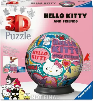 Friends 3D Puzzle Ball Hello Kitty beauty unwelcome contaminate motionless blackbird and 