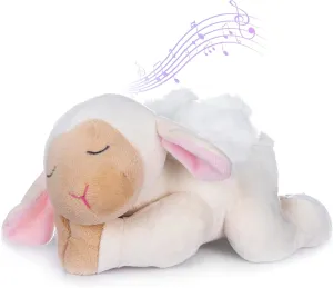 Friends Gifts for Babies Kids Girls Boys My OLi Sleepy Angel Lamb 9" Plush Sheep medium Stuffed Animal Plays Jesus Loves Me Soft Toy Best Bedtime 