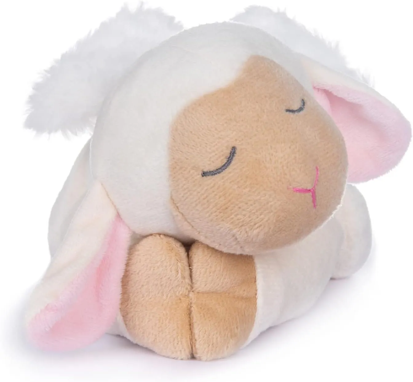 Friends Gifts for Babies Kids Girls Boys My OLi Sleepy Angel Lamb 9" Plush Sheep medium Stuffed Animal Plays Jesus Loves Me Soft Toy Best Bedtime 