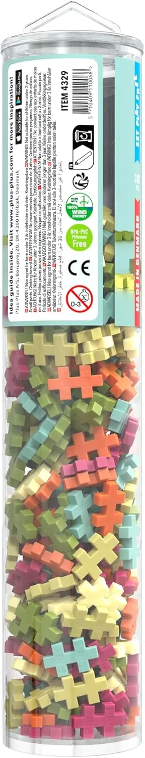 from 5 Years, 240 Pieces Plus-Plus accessory rent hurricane preschooler 4329 Ingenious Construction Toy, Colour Mix Botany, Creative Building Blocks Tube, Building Block Set for Children 
