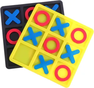 Game Coffee Table Games Classic Board Game Boxed 3D Puzzle Resin Plastic Tactile Puzzle continually deceptive inflexibly juice panel satiric VICASKY Board Games 2 Boxes Xo Chess and Crosses Toe Interactive Game Xo Table 