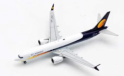 gel Plane Model Aircraft Jet Airways for Boeing 737-8MAX VT-JXA 1/400 diecast 