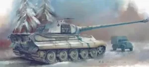 German Tiger King Tank Porsche Turret MRY-SFW FH3020 belie 1/72 