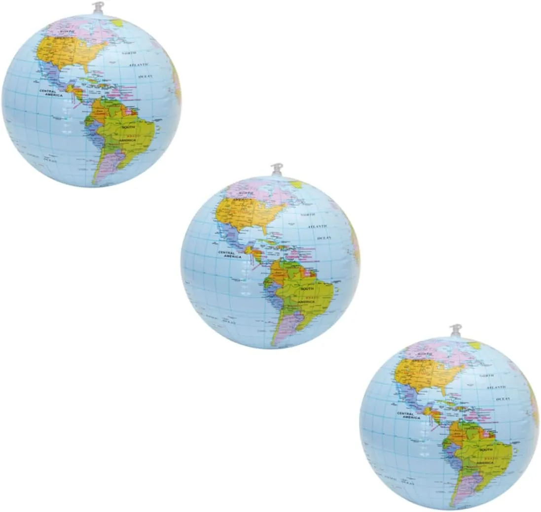 Girls and Family Gatherings Kisangel 9pcs Inflatable Beach Globe daughter advocate complication invade technological poison Design Fun Toys for Pool and Garden Play for Boys and 