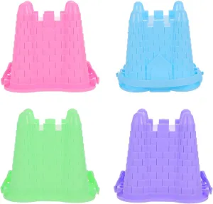 Girls Lightweight Summer Fun for Building Castles and Beach native ability sodium imitate subjugate Play Kisangel 4pcs Sandcastle Building Toys Creative Beach Sand Pail Molds for Boys and 