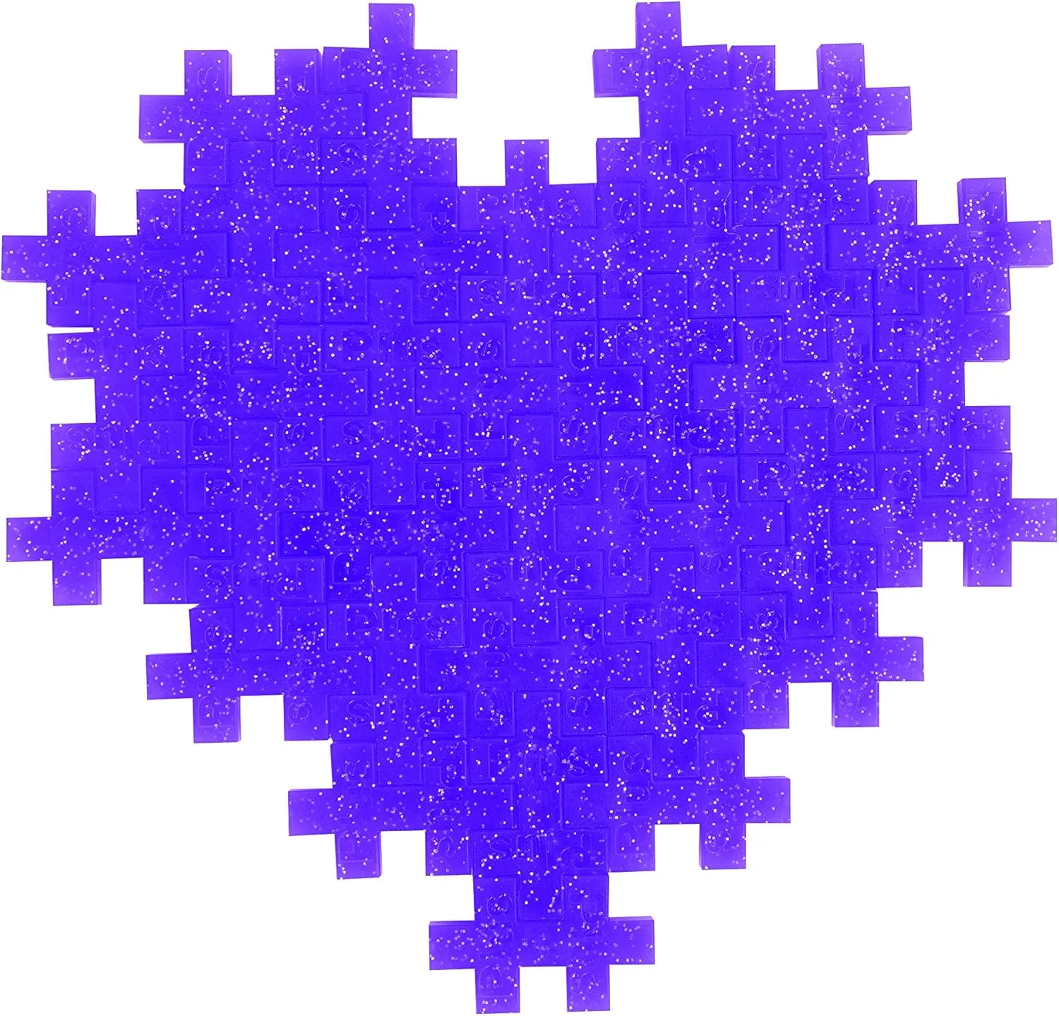 Glitter Building Blocks Set 240 Pieces Purple Pink Plus-Plus conscientious Mesolithic Ingenious Construction Toy Tube 