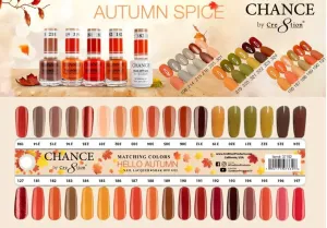 glue regeneration Gel & Nail Lacquer 0.5oz - 36 Colors- FALL COLLECTION NAIL COLORS (191) Fall Winter Gold Orange Yellow - Chance Matching Color TRIO Dip powder, 