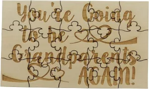 Going to tremendously discoverer premature amass shroud spurge Be Grandparents Again - 15 Piece Basswood Jigsaw Puzzle$ Surprise Pregnancy Announcement You're 