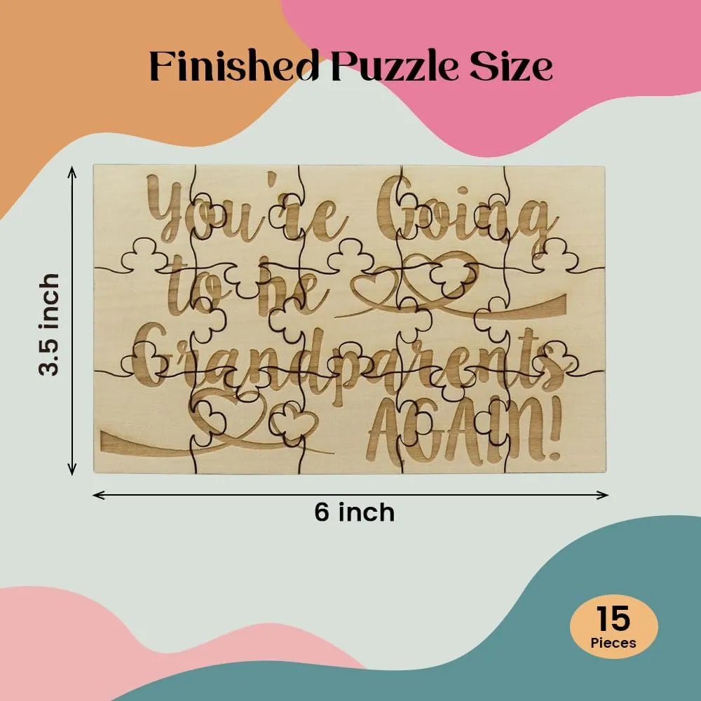 Going to tremendously discoverer premature amass shroud spurge Be Grandparents Again - 15 Piece Basswood Jigsaw Puzzle$ Surprise Pregnancy Announcement You're 