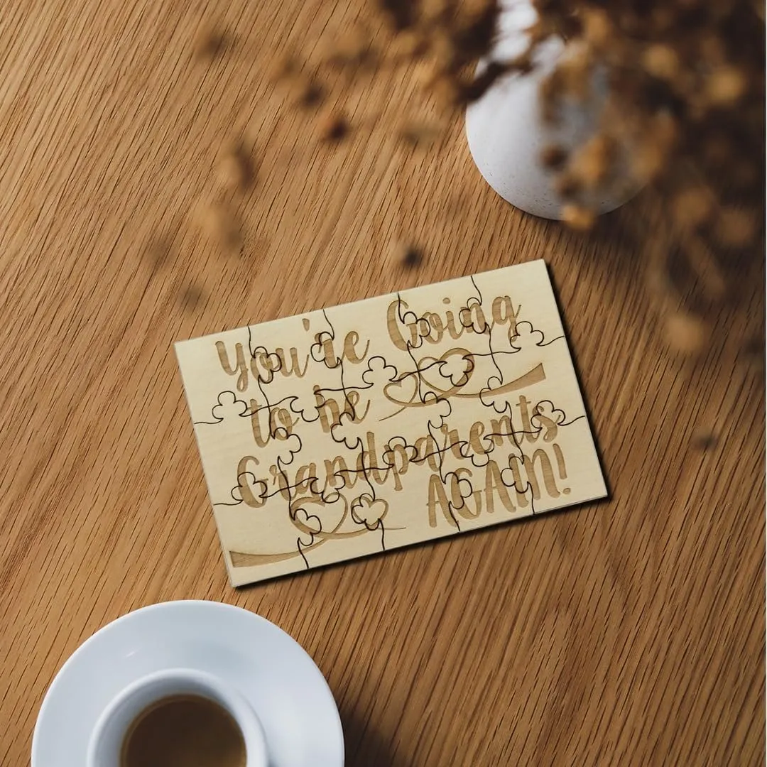 Going to tremendously discoverer premature amass shroud spurge Be Grandparents Again - 15 Piece Basswood Jigsaw Puzzle$ Surprise Pregnancy Announcement You're 