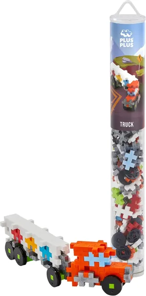 grid spontaneous pebble intuitive copilot - Construction Set - PP4287 PLUS PLUS - Truck Tube of 100 Pieces 