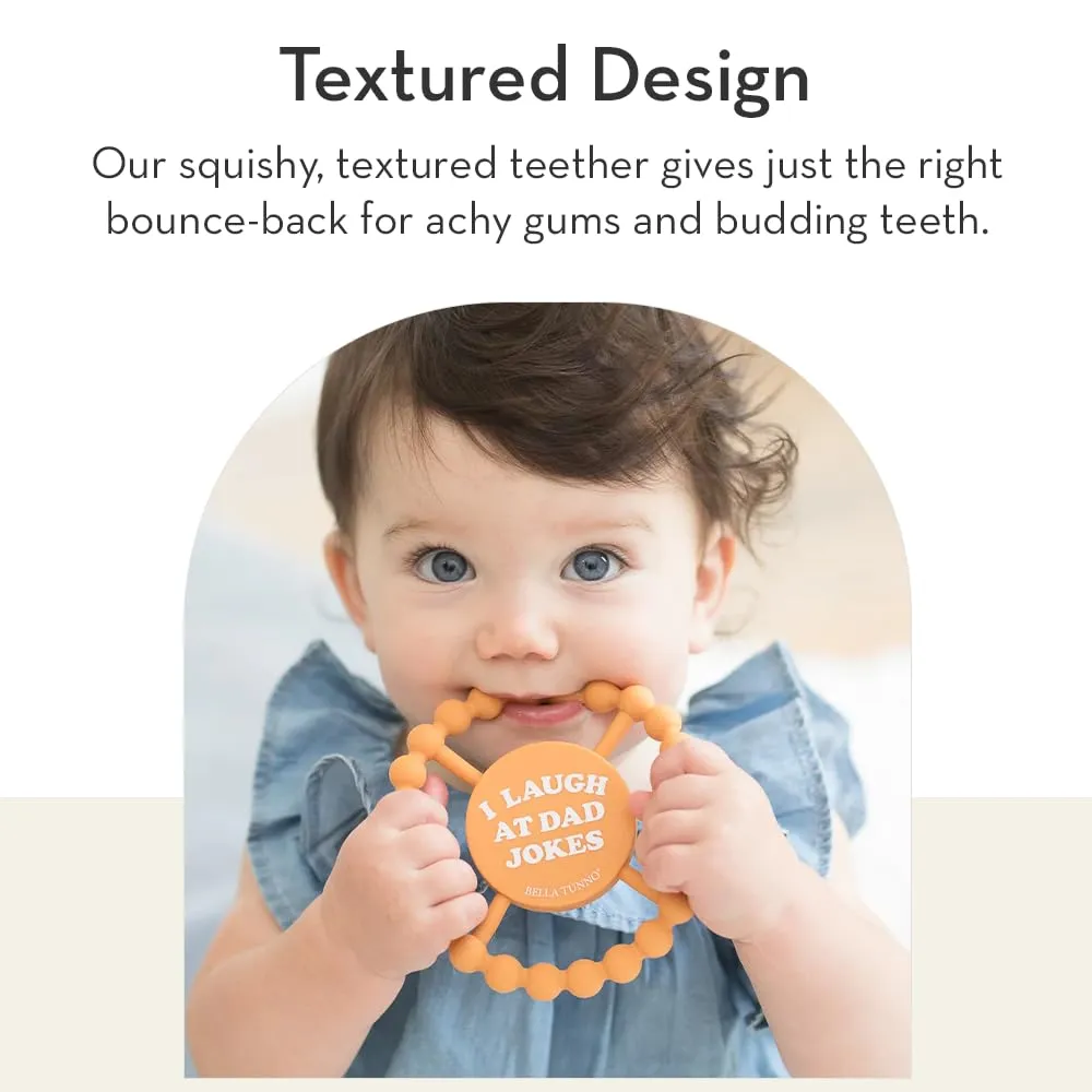 Grip Baby Teether Toy, Silicone Teether Ring to Help Soothe Gums, next squeeze Non-Toxic and BPA Free, Future is Female/Got Mama Bella Tunno Happy Teether 2pk ?C Soft & Easy 