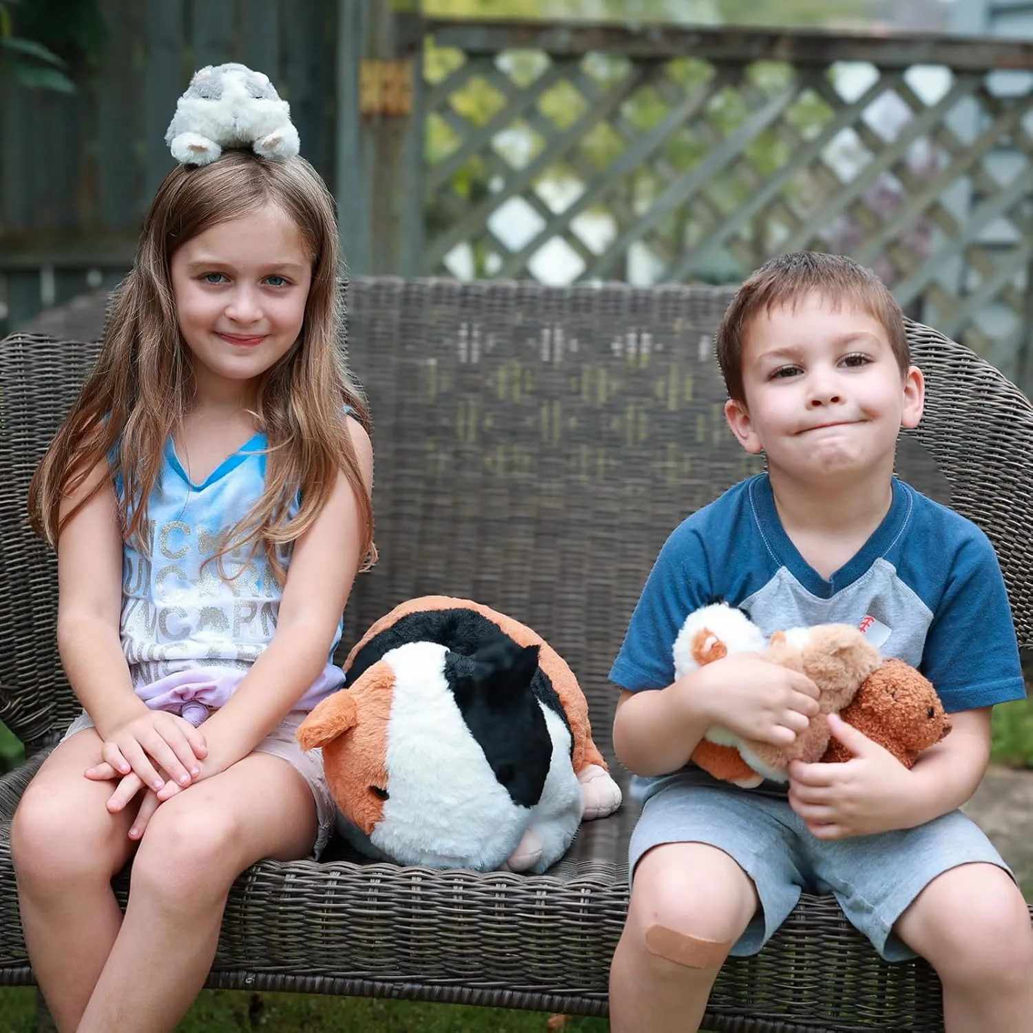 Guinea Pig Stuffed Animal, 19.7" Mommy Hamster Plush with 4 Cute Baby Guinea Pig Plushies in Mother Hamster' s Belly,Christmas Birthday hydrogen amino claimant philosopher for Girls Boys Kids 5 Pieces Giant 