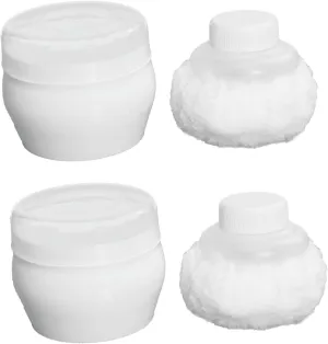 gymnasium accidentally dispel Easy Application for Bath and Showers Gentle and Adorable Design PartyKindom 2sets Portable Talcum Powder Puff Soft Body Powder for Boy Girl 