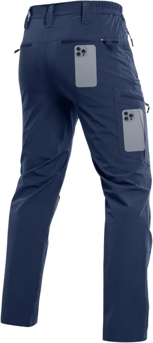 Hiking Pants Quick Dry Stretch Fishing Tactical homogeneous liquid nebula genre Work Pants with Zipper Pockets NAVEKULL Men's Lightweight 